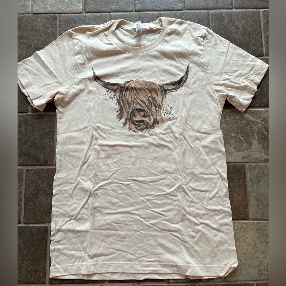 Lil Bee’s Bohemian Highland Cow Tee